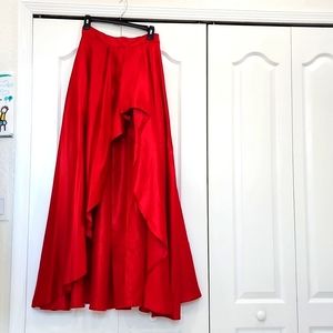 Res Silk Hi Low Skirt
